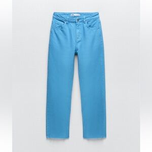 Zara Blue Mom Fit Jeans
